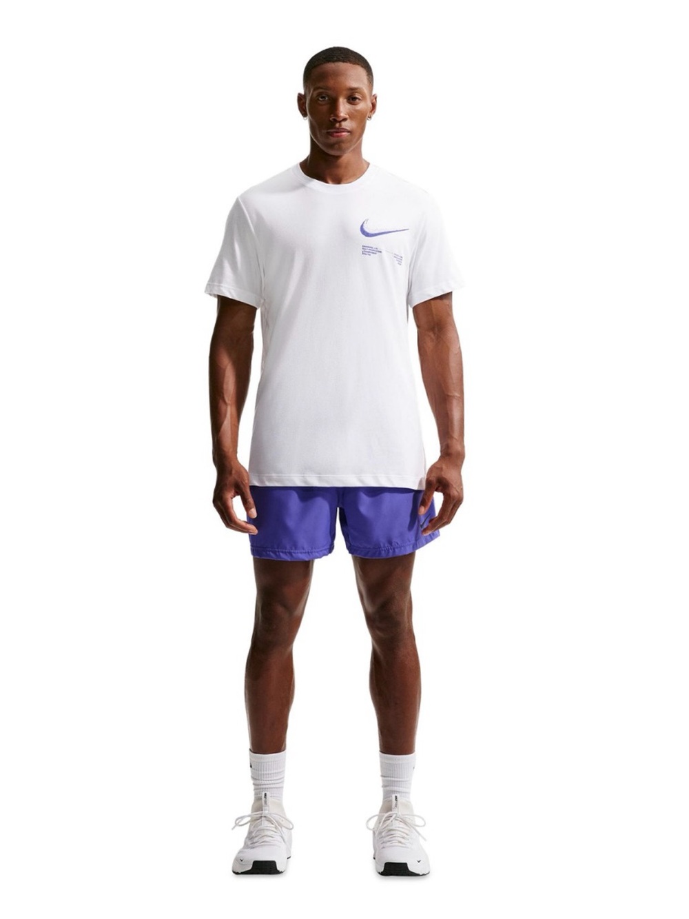 NWT - XL NIKE Men’s Dri-FIT Championship Athletes Graphic T-Shirt White/Purple